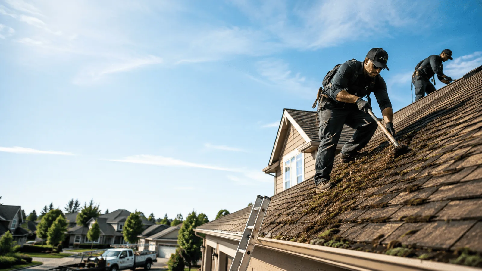 Roof Moss Removal in Chapin, IL near me